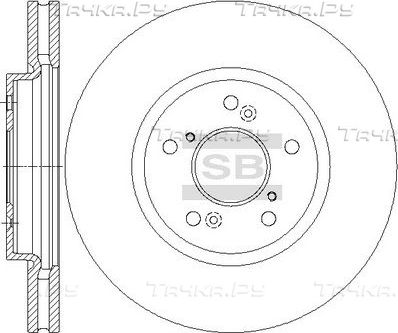 Тормозной диск Sangsin Hi-Q. Артикул SD4126