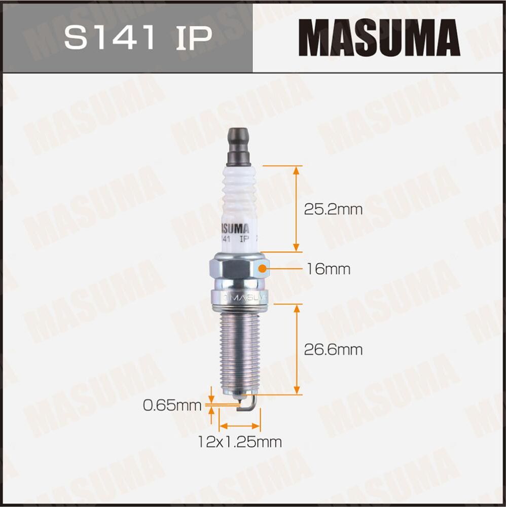 Свеча зажигания MASUMA IRIDIUM+PLATINUM (ILKR8R8). Артикул S141IP