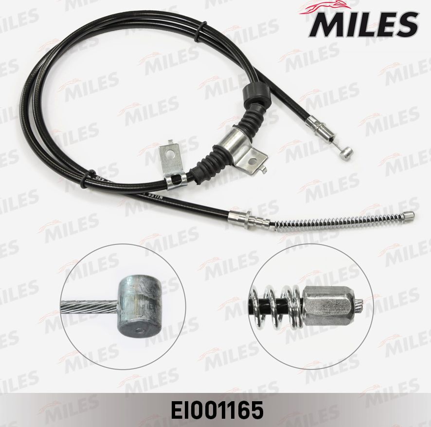 Трос ручника (тросик ручного тормоза) Miles. Артикул EI001165