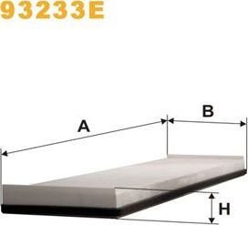 Салонный фильтр WIX Filters. Артикул 93233E