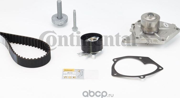 Комплект ГРМ с помпой RENAULT Megane II K9K индекс 728-729Continental (VDO). Артикул CT1035WP2