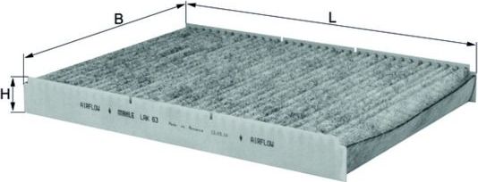Салонный фильтр Mahle-Knecht. Артикул LAK 63