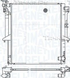 Радиатор охлаждения двигателя Magneti Marelli. Артикул 350213177300