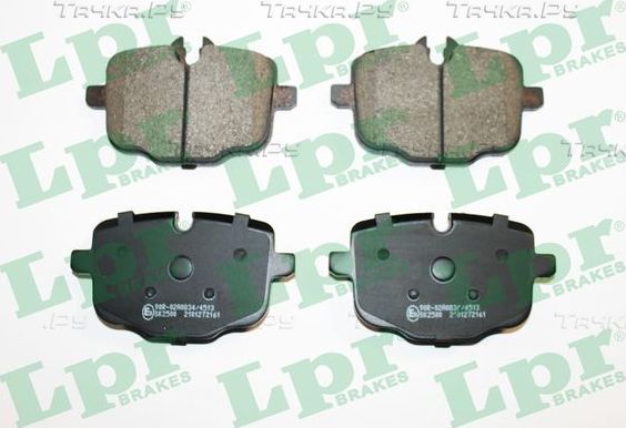 Тормозные колодки LPR задние для BMW X7 I (G07) 2019-2026. Артикул 05P2161