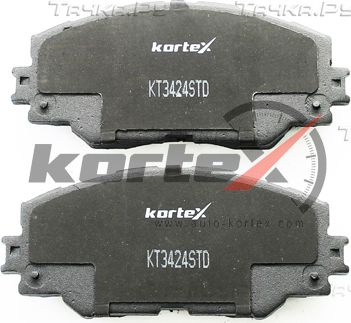 Колодки тормозные TOYOTA Auris (07-),Rav 4 (09-,13-) передние (4шт.) KORTEX. Артикул KT3424STD