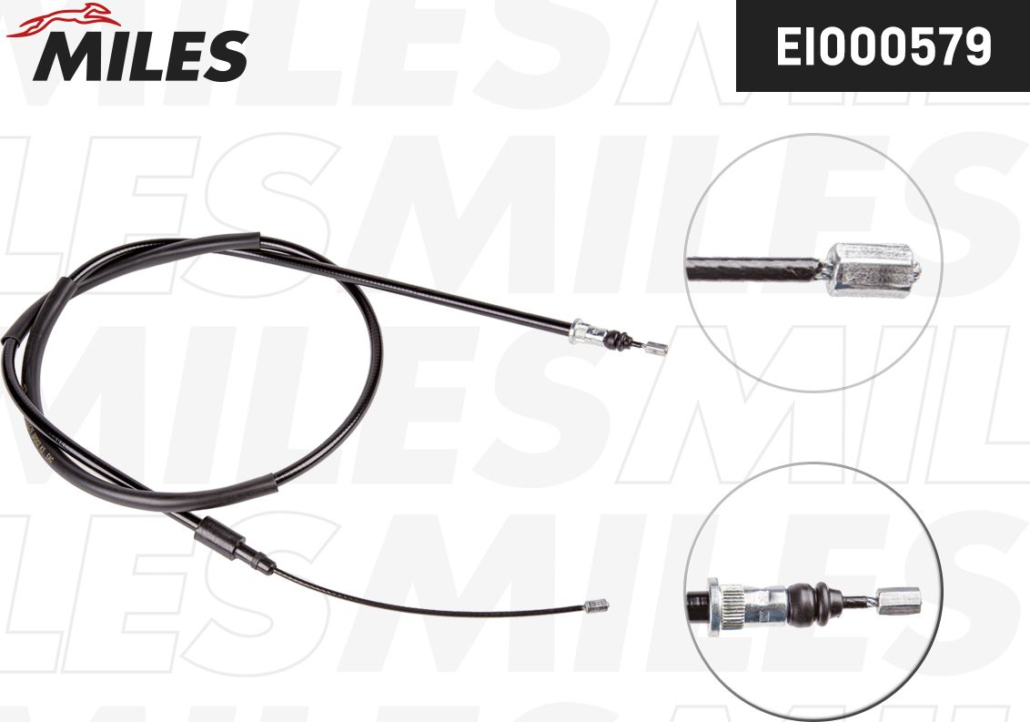 Трос ручника (тросик ручного тормоза) Miles. Артикул EI000579