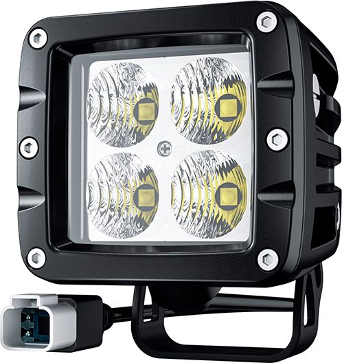 Светодиодная фара рабочего света Aurora 76x76 мм 40W (комплект 2 шт). Артикул ALO-2-E4T