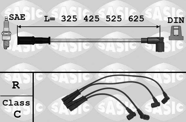 Высоковольтные провода (провода зажигания) (комплект) Sasic. Артикул 9286017