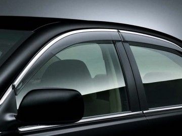 Дефлекторы "Alvi-Style" для окон (с нерж. молдингом) Jeep Compass 2006-2010. Артикул ALV352M