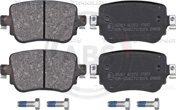 Тормозные колодки ABS задние для Skoda Octavia A7 2012-2019. Артикул 35001