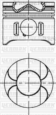 Поршень Yenmak. Артикул 31-04696-050