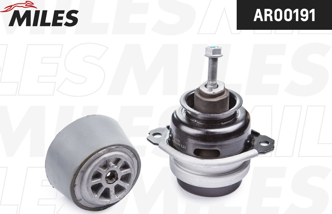 Подушка (опора) двигателя Miles передняя правая/левая для Porsche Cayenne I (955) 2003-2010. Артикул AR00191