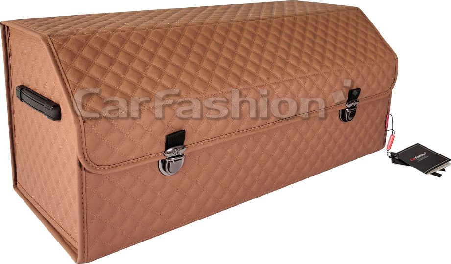 Органайзер CarFashion в багажник TREVEL L Коричневый/Коричневый. Артикул 45042