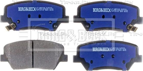 Тормозные колодки Borg & Beck. Артикул BBP2340