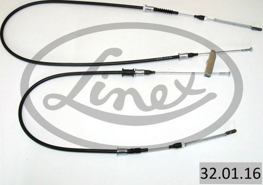 Трос ручника (тросик ручного тормоза) Linex. Артикул 32.01.16