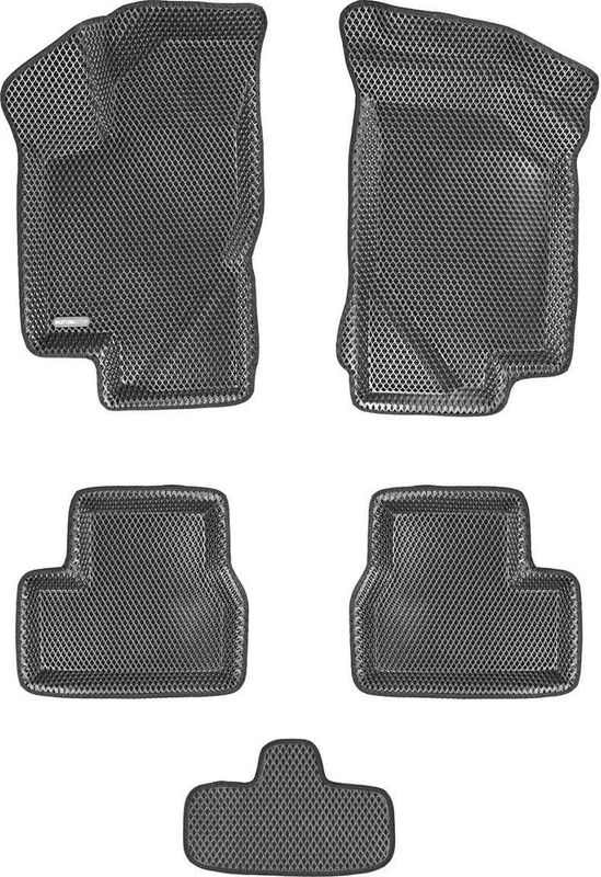 Коврики Euromat 3D EVA для салона Lada Kalina II 2013-2018 СЕРЫЕ. Артикул EM3DEVA-005310G