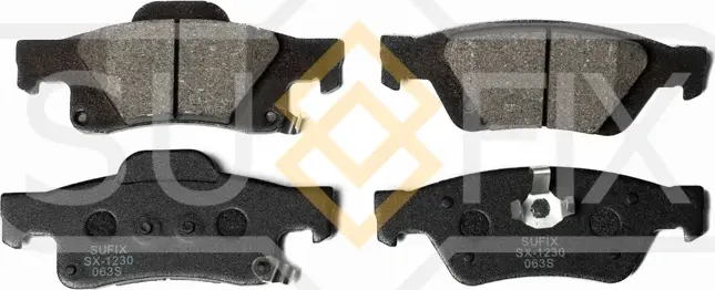 Колодки тормозные дисковые задние правые/левые JEEP GRAND CHEROKEE IV (WK, WK2) (Sufix). Артикул SX1230