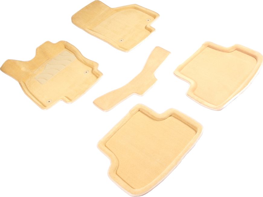 Коврики Seintex 3D ворсовые для салона Volkswagen Golf VII 2012-2026 Бежевые. Артикул 84113