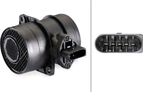 Датчик массового расхода воздуха (ДМРВ) Hella для Audi A6 II (C5) 2001-2005. Артикул 8ET 009 142-571