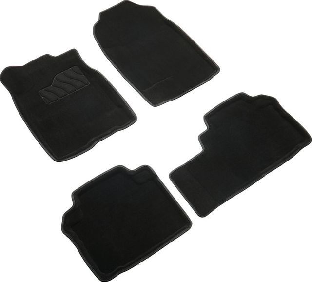 Коврики Seintex 3D ворсовые для салона Haval M6 2021-2026 ЧЕРНЫЕ. Артикул 99480