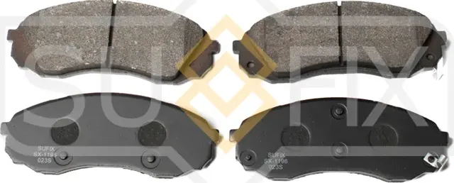 Колодки тормозные дисковые | перед прав/лев | (Sufix). Артикул SX-1196