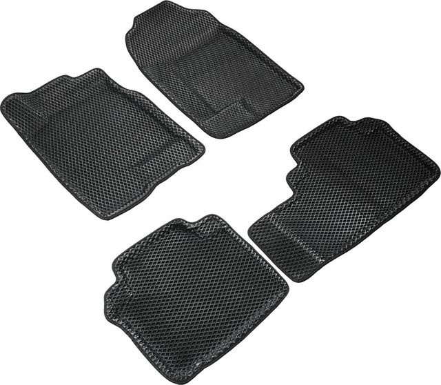 Коврики Seintex 3D EVA ромб для салона Haval M6 2021-2026 ЧЕРНЫЕ. Артикул 317178