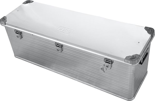 Ящик алюминиевый РИФ усиленный с замком 1176х385х412 мм. Артикул E1176385412