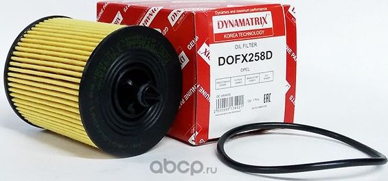 Фильтр масляный (Dynamatrix-Korea). Артикул DOFX258D