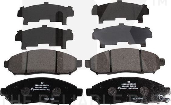 Тормозные колодки NK. Артикул 222264