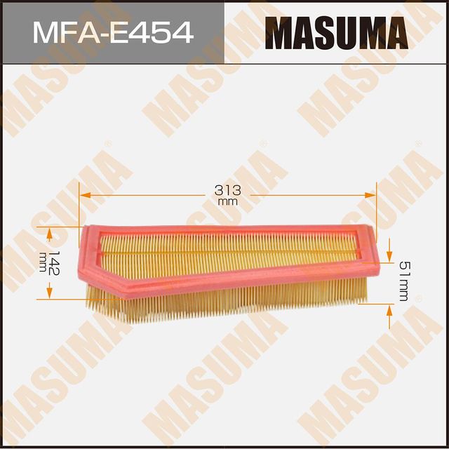 Воздушный фильтр Masuma. Артикул MFA-E454