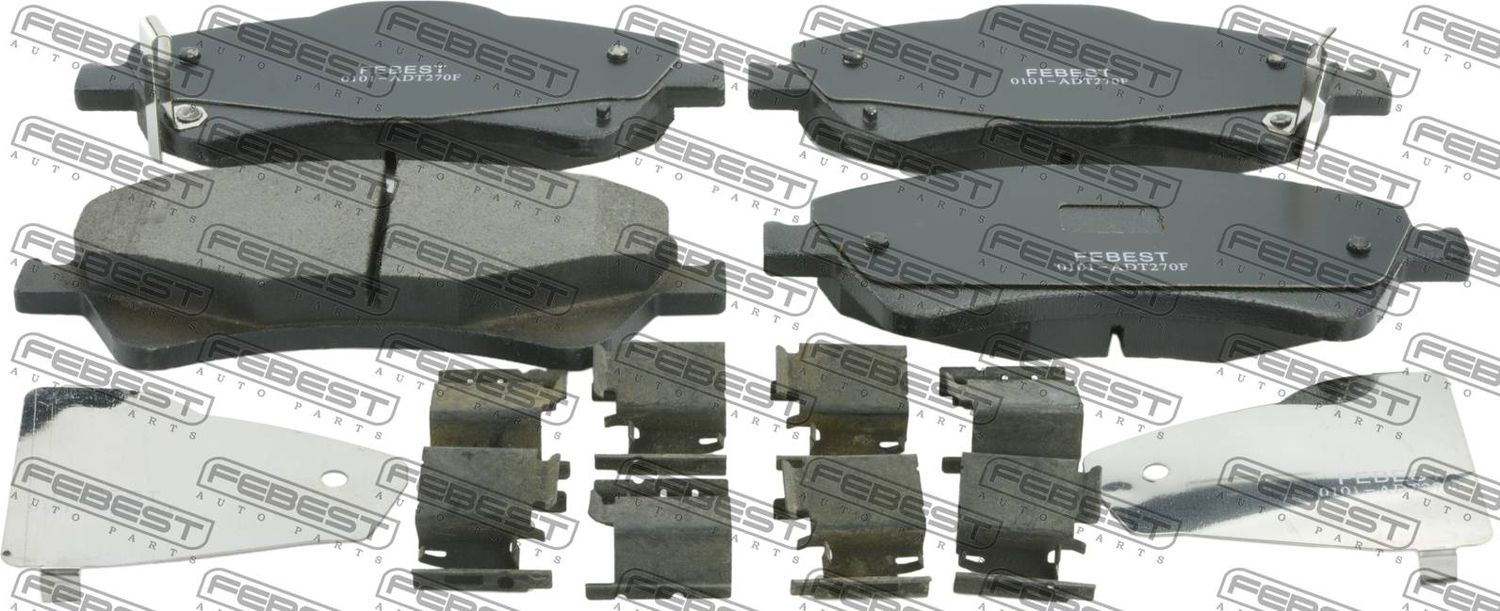 Тормозные колодки Febest. Артикул 0101-ADT270F