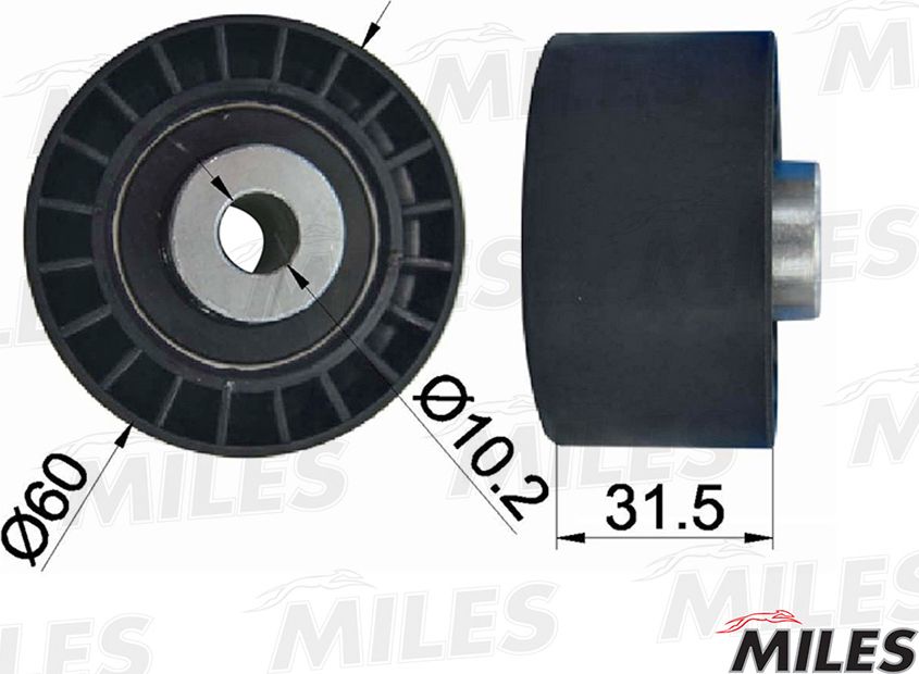 Направляющий (ведущий) ролик ремня ГРМ Miles. Артикул AG02079