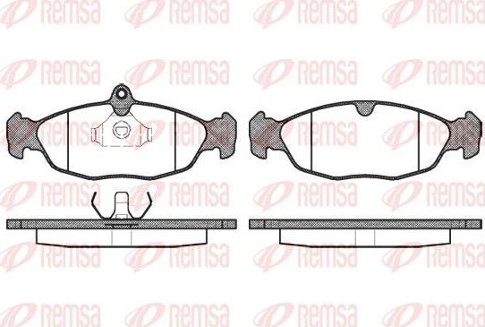 Тормозные колодки Remsa. Артикул 0393.00