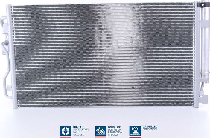 Радиатор кондиционера (конденсатор) Nissens (алюминий). Артикул 940357