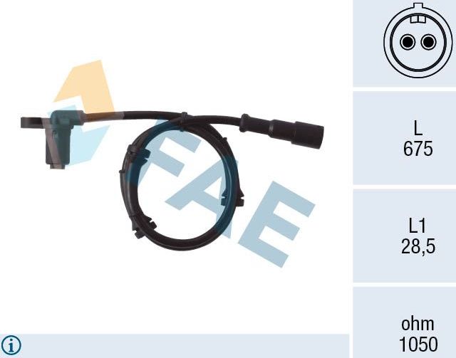 Датчик ABS FAE. Артикул 78006