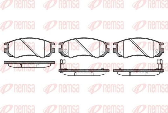 Тормозные колодки Remsa. Артикул 0395.02