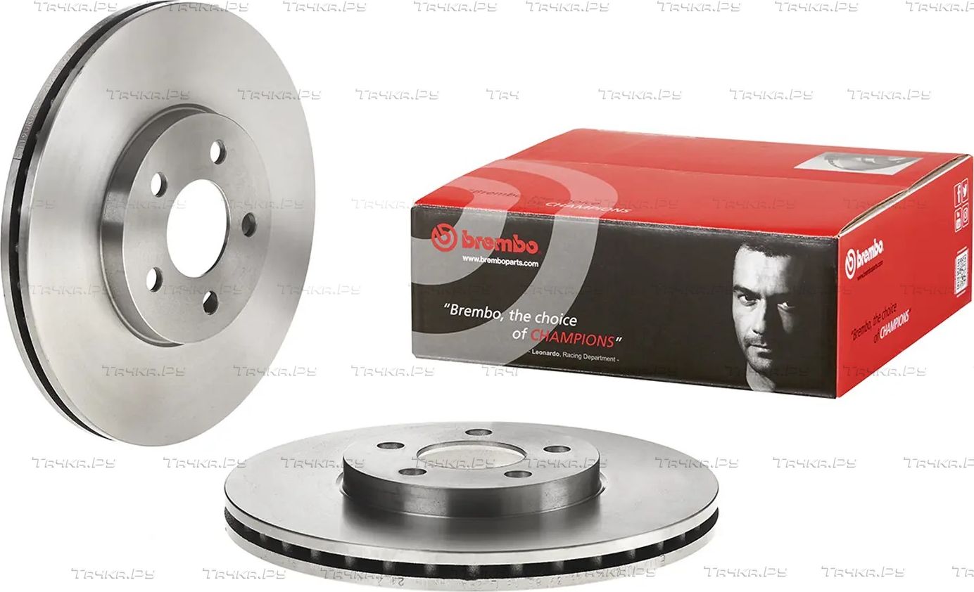 Тормозной диск Brembo передний для Chrysler PT Cruiser 2000-2010. Артикул 09.9133.80