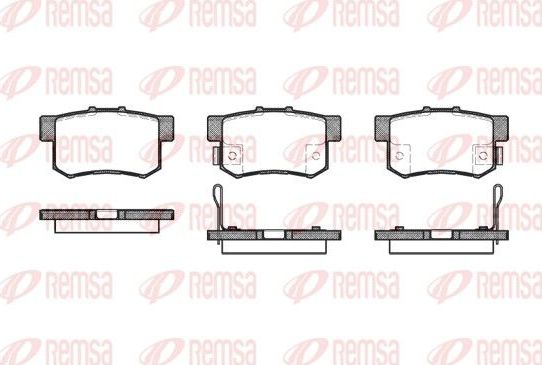 Тормозные колодки Remsa. Артикул 0325.12
