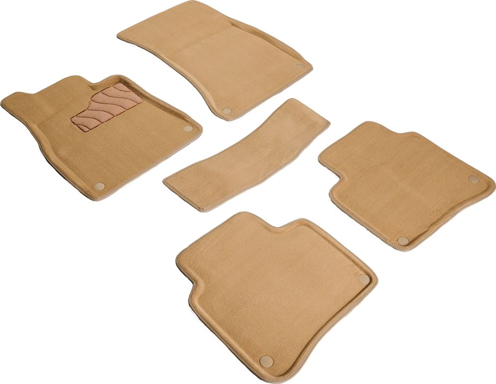 Коврики Seintex 3D ворсовые для салона Mercedes-Benz S-Класс W222 длинная база 2013-2026 БЕЖЕВЫЕ. Артикул 98398