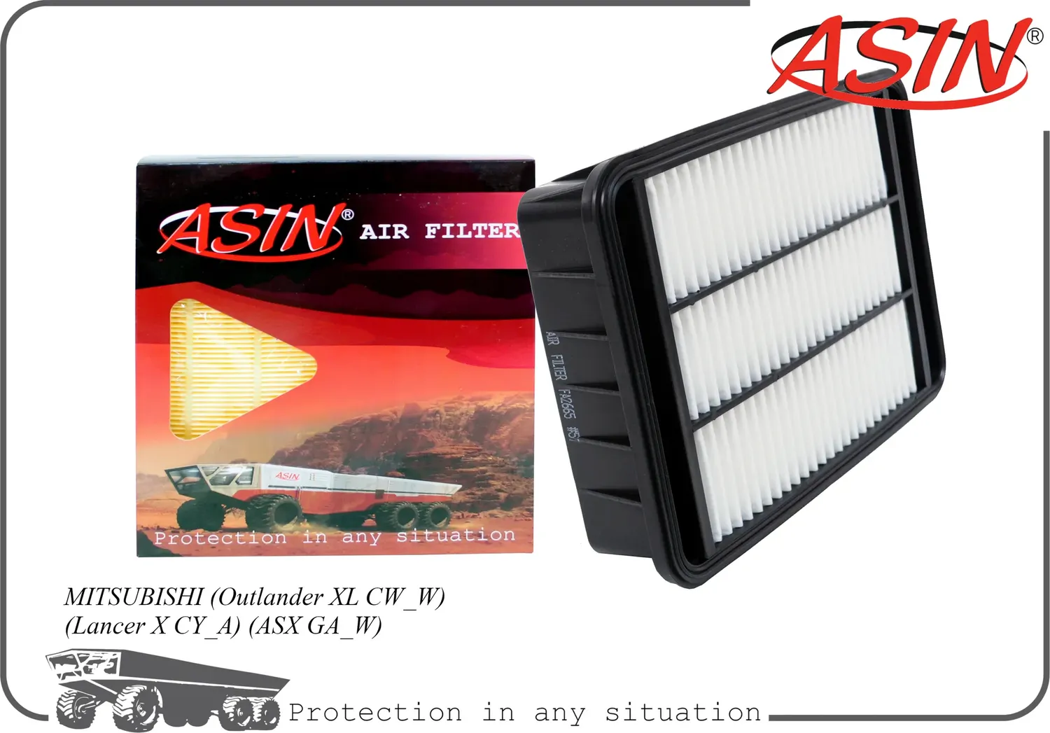 Фильтр воздушный (Asin). Артикул ASINFA2665