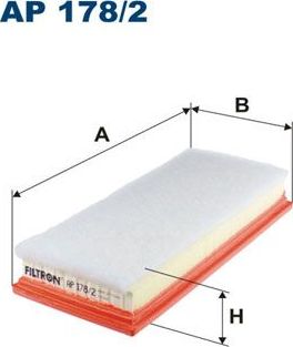 Воздушный фильтр Filtron для Subaru Trezia 2011-2016. Артикул AP 178/2