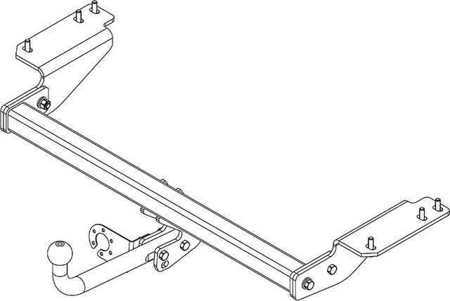 Фаркоп AvtoS для Haval H2 2014-2021. Артикул HV 02