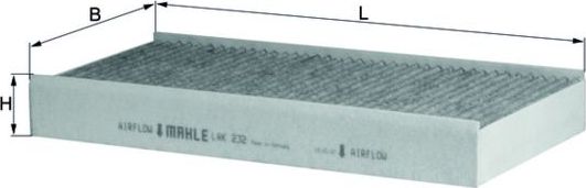 Салонный фильтр Mahle. Артикул LAK 232