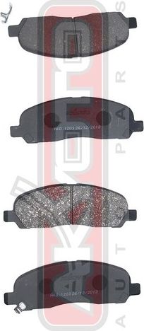 Тормозные колодки Akyoto Packing AKYOTO. Артикул AKD-1203