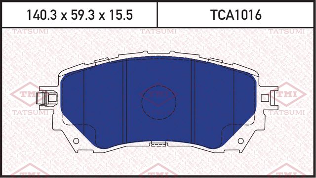 Колодки тормозные MAZDA 6 13- перед. (Tatsumi). Артикул TCA1016