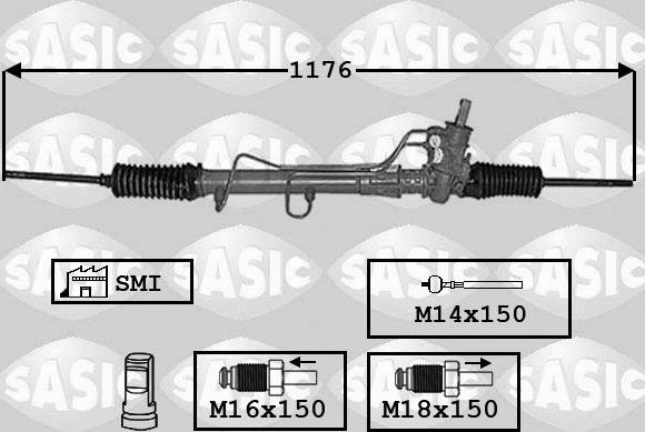 Рулевая рейка Sasic для Renault Clio II 1998-2013. Артикул 7006172