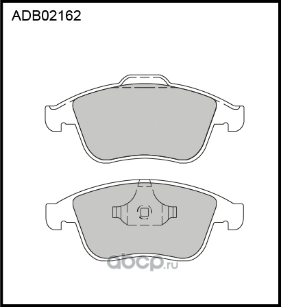 Колодки тормозные дисковые (Allied Nippon). Артикул ADB02162