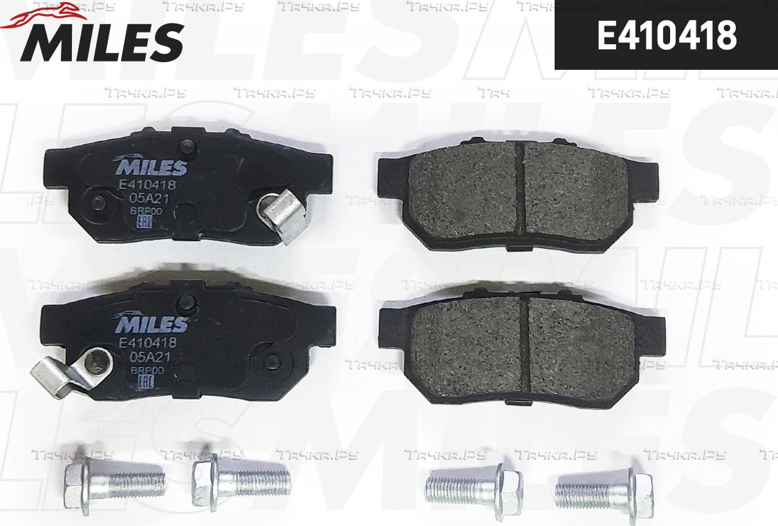 Тормозные колодки Miles (Low-Metallic) для Honda CR-X III 1992-1998. Артикул E410418