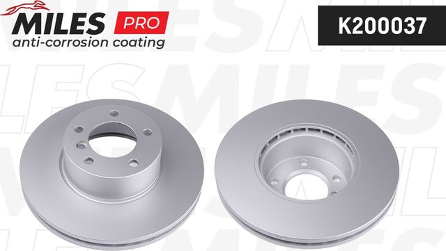 Тормозной диск Miles передний для BMW 2 F22 2012-2026. Артикул K200037