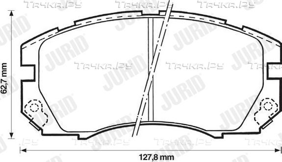 Тормозные колодки Jurid. Артикул 572377J